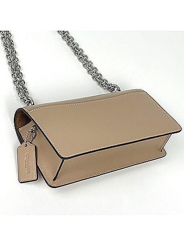Coach Coach Eliza Flap Crossbody Shoulder Bag, Leather, Brown, CP008, Women's (view 2)