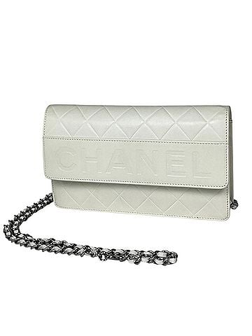 Chanel Chanel CHANEL Shoulder Bag Chain Wallet Leather White Women's (view 1)