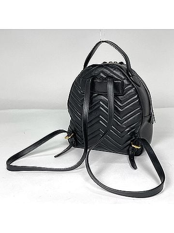 Gucci Gucci GG Marmont Backpack, Quilted Leather, Black, 476671, Women's (view 2)