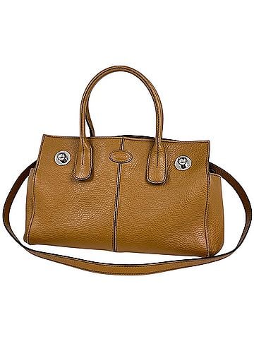 Tod's Tod's TOD'S 2-Way Leather Handbag, Yellow, Women's (view 1)