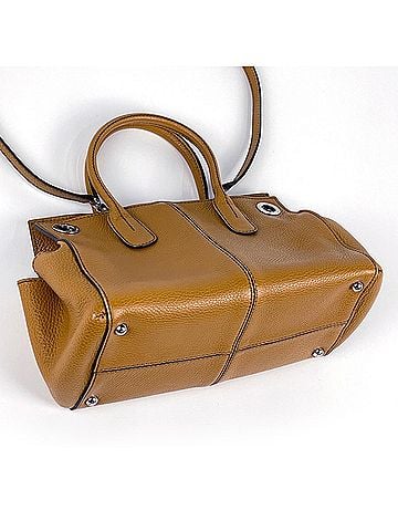 Tod's Tod's TOD'S 2-Way Leather Handbag, Yellow, Women's (view 2)