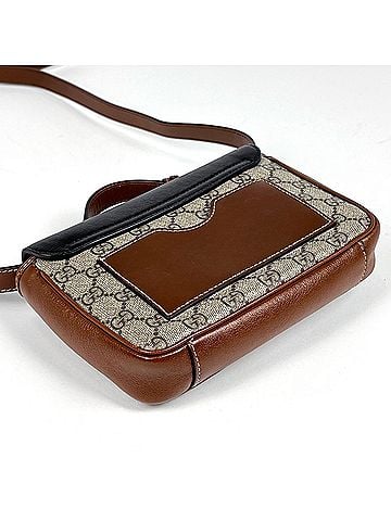 Gucci Gucci GUCCI Handbag GG Pattern 2-Way Coated Canvas Beige Black Brown 658487 Women's (view 2)