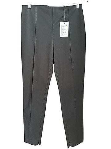 Theory Seamed Skinny Stretch Cotton Side Zip Legging Pant Leggings (view 1)