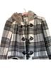 Miss Selfridge Plaid Gray White Coat Size 8 - photo 2