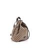 Gucci 100% Canvas Plain Brown Drawstring Backpack GG Canvas Medium One size - photo 3