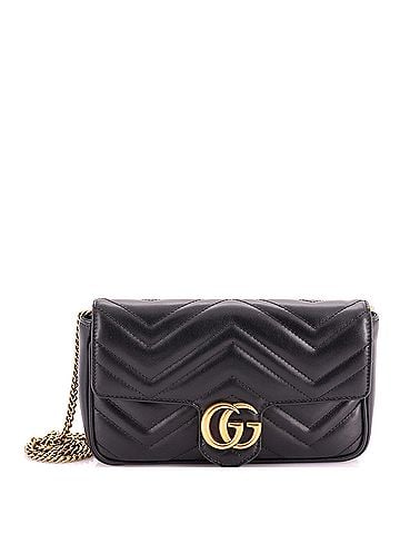 Gucci GG Marmont Wallet on Chain Matelasse Leather Mini (view 1)