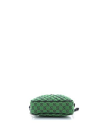 Gucci GG Marmont Shoulder Bag Diagonal Quilted GG Canvas with Leather Small (view 2)