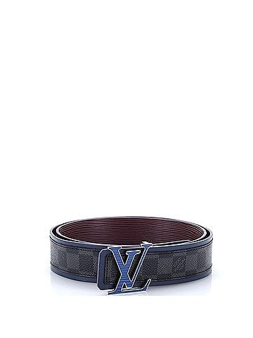 Louis Vuitton LV Initiales Reversible Belt Damier Graphite and Epi Leather Wide (view 1)