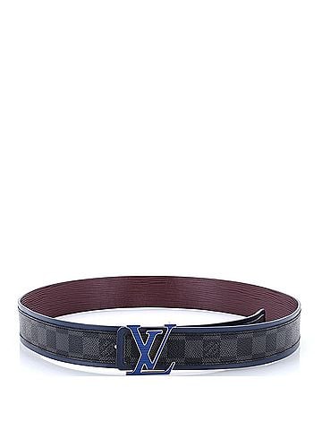 Louis Vuitton LV Initiales Reversible Belt Damier Graphite and Epi Leather Wide (view 2)