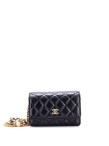 Chanel Pearl Samba Resin Wallet on Chain Quilted Calfskin Mini (view 1)
