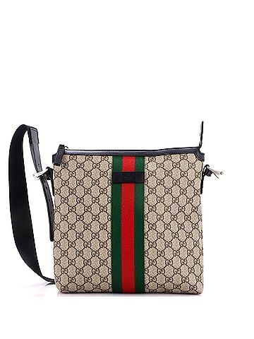 Gucci Web Messenger Bag GG Coated Canvas Medium (view 1)