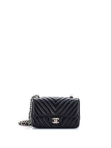 Chanel Classic Single Flap Bag Chevron Lambskin Mini (view 1)