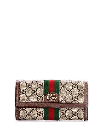 Gucci Ophidia Continental Wallet GG Coated Canvas (view 1)
