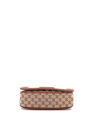 Gucci Blondie NM Top Handle Bag GG Canvas with Leather Medium (view 2)