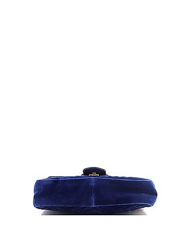 Gucci GG Marmont Flap Bag Embroidered Matelasse Velvet Medium (view 2)