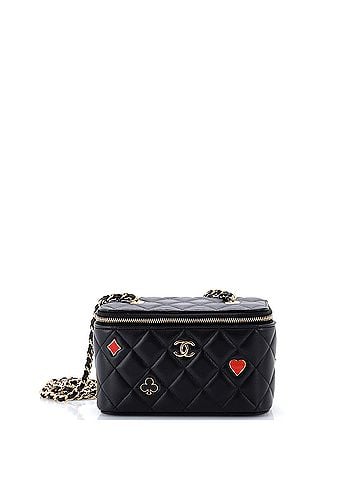 Chanel Coco Casino Vanity Case with Chain Quilted Lambskin Small (view 1)