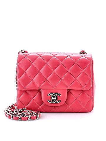 Chanel Square Classic Single Flap Bag Quilted Lambskin Mini (view 1)