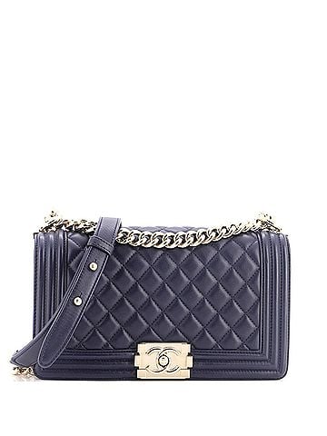 Chanel Boy Flap Bag Quilted Calfskin Old Medium (view 1)