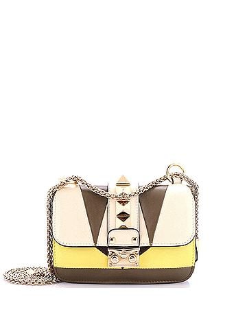 Valentino Garavani Glam Lock Shoulder Bag Leather Mini (view 1)