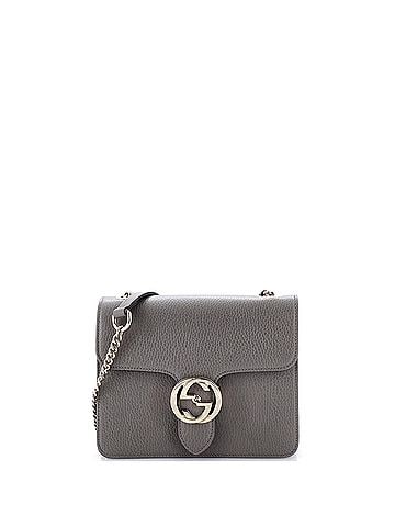 Gucci Interlocking Shoulder Bag Leather Small (view 1)