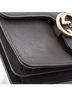 Gucci 100% Leather Gray Interlocking Shoulder Bag Leather Small One size - photo 6