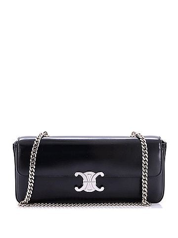 Céline Triomphe Chain Shoulder Bag Leather Medium (view 1)