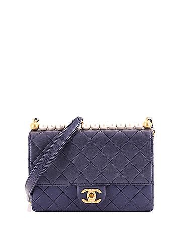 Chanel Chic Pearls Flap Bag Quilted Lambskin Small (view 1)