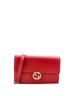 Gucci 100% Leather Red Interlocking Wallet on Chain Leather One size - photo 1