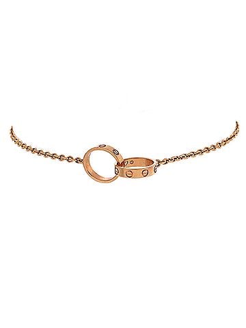 Cartier Love Interlocking Bracelet 18K Rose Gold (view 1)