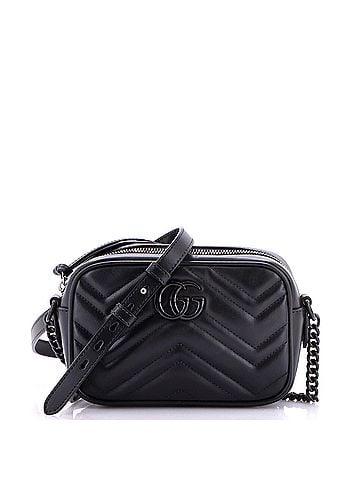 Gucci GG Marmont Shoulder Bag Matelasse Leather Mini (view 1)