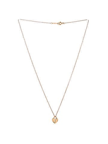 Tiffany & Co. Heart Lock Pendant Necklace 18K Rose Gold (view 2)