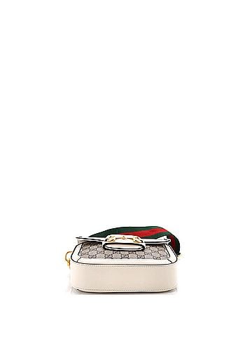 Gucci Horsebit 1955 Shoulder Bag GG Coated Canvas with Leather Mini (view 2)