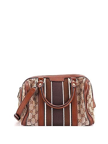 Gucci Vintage Web Boston Bag GG Canvas Small (view 1)