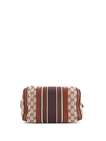 Gucci Vintage Web Boston Bag GG Canvas Small (view 2)