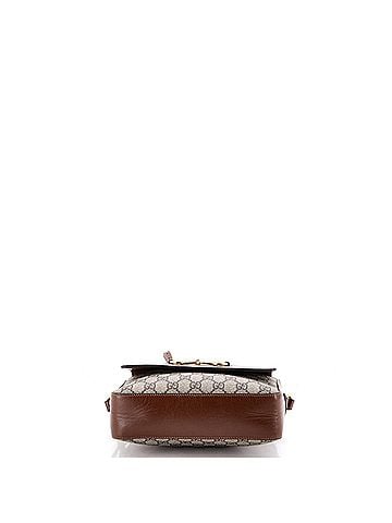 Gucci Horsebit 1955 Flap Pocket Camera Bag GG Coated Canvas and Leather Small (view 2)