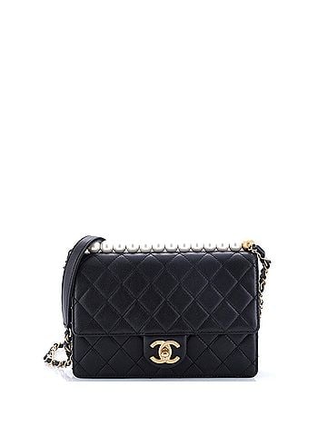Chanel Chic Pearls Flap Bag Quilted Lambskin Small (view 1)