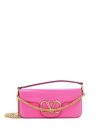 Valentino Garavani VLogo Loco Flap Shoulder Bag Leather Medium (view 1)