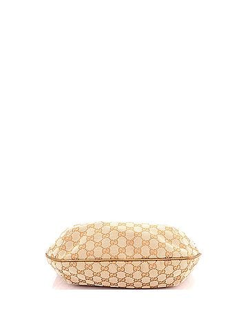 Gucci Saddle Zip Messenger Bag GG Canvas with Leather Medium (view 2)