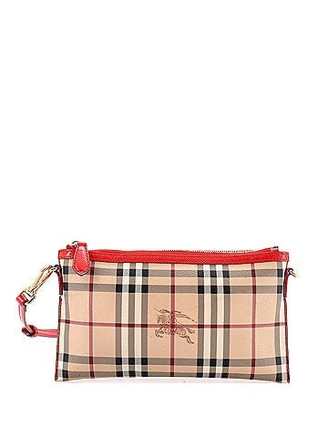 Burberry Peyton Crossbody Bag Haymarket Coated Canvas (view 1)