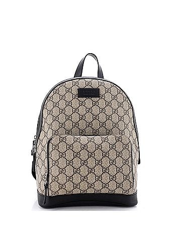 Gucci Zip Pocket Backpack GG Coated Canvas Small (view 1)