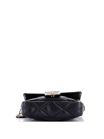 Versace La Medusa Flap Shoulder Bag Padded Quilted Leather Medium (view 2)