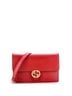 Gucci 100% Leather Red Interlocking Wallet on Chain Leather One size - photo 1