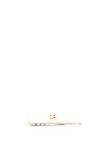 Saint Laurent Monogram Fragments Zip Card Holder Matelasse Chevron Leather (view 2)