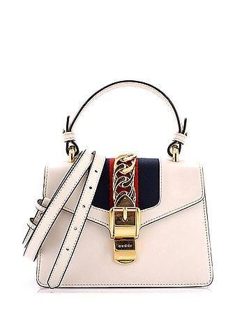 Gucci Sylvie Top Handle Bag Leather Mini (view 1)
