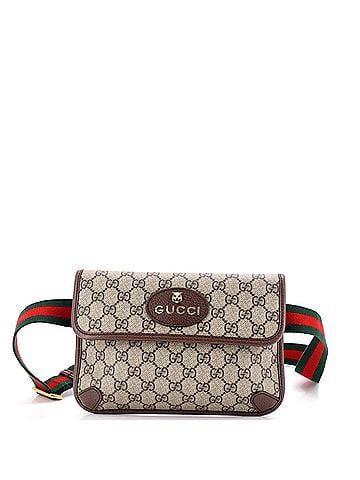 Gucci Neo Vintage Flap Belt Bag GG Coated Canvas (view 1)