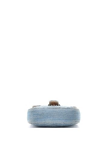 Gucci Pearly GG Marmont Flap Bag Matelasse Denim Small (view 2)