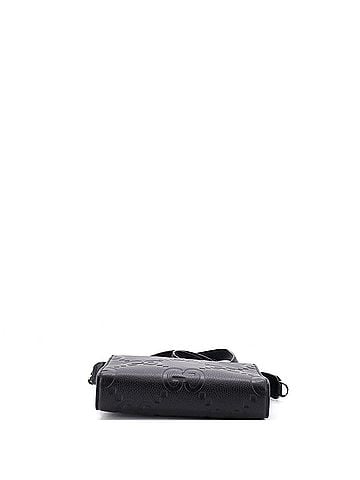 Gucci Zip Crossbody Bag Jumbo GG Embossed Leather (view 2)