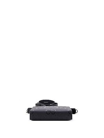 Gucci Zip Crossbody Bag Jumbo GG Embossed Leather (view 2)