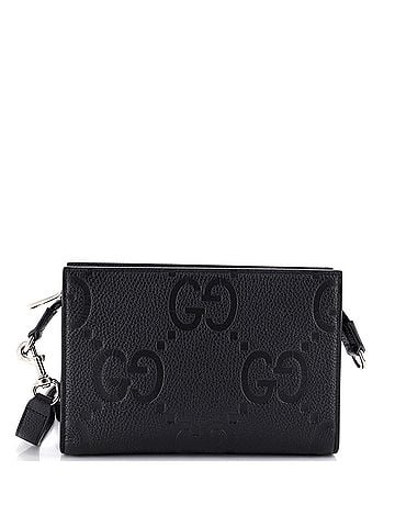 Gucci Zip Crossbody Bag Jumbo GG Embossed Leather (view 1)