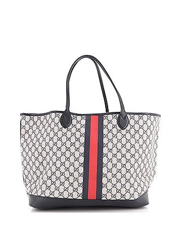 Gucci Ophidia Open Shopping Tote GG Coated Canvas Large (view 1)